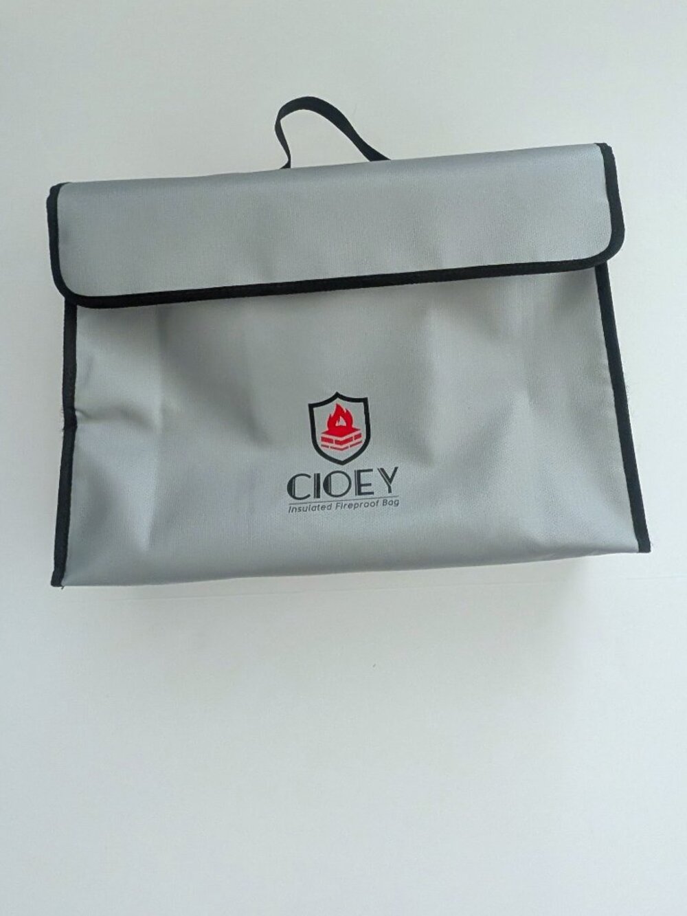 Cioey Fireproof Document Bag in Silver